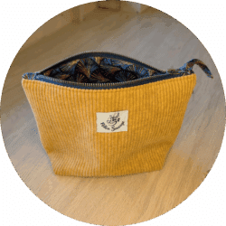 Trousse de toilette jaune